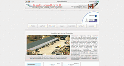 Desktop Screenshot of hajdufemker.hu